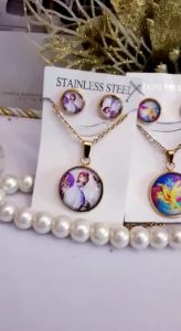 Titanium Set Perhiasan Anak Perempuan Karakter 91922d