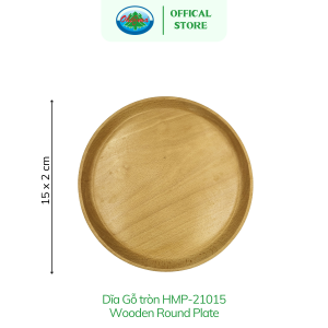 Dĩa Tròn Gỗ Dẻ Gai Ohiama Round Beech Wood Plate | Đồ Dùng Nhà Bếp Bàn Ăn Trang Trí Đồ Thủ Công VNXK
