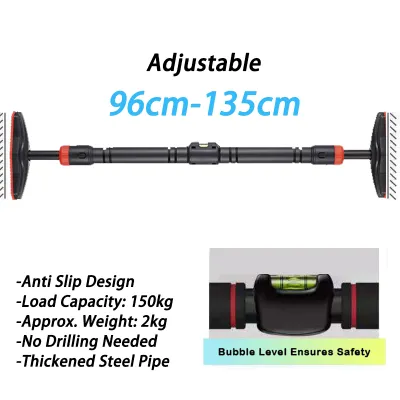 Bar Pull UP bar Adjustable Door Pull up Bar Heavy Steel Muscle Training Equipment Alat olahraga Rumahan Pull up bar Door Chinning