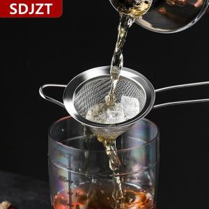 [COD] SDJZT ที่กรองสเตนเลสทรงกรวยที่กรองบาร์ค็อกเทลตาข่ายละเอียด