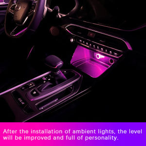 438178 ZXC Portable Car USB Ambient Light Mini LED Decorative Atmosphere Lamps For Auto Interior Environment Light Computer Light Plug Play