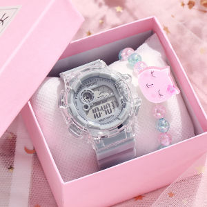 SEA JJT Cute Cartoon Digital Watch for Kids and Students with Alarm Calendar Night Light and 30M Water Resistance