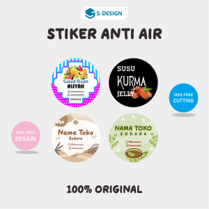 STIKER ANTI AIR / STIKER VINYL / STIKER WATERPROF / STIKER TAHAN AIR / STIKER MINUMAN /STIKER CUP / STIKER KEMASAN / STIKER LABEL / STICKER LABEL / STIKER CUSTOM / STICKER CUSTOM / LABEL / CETAK