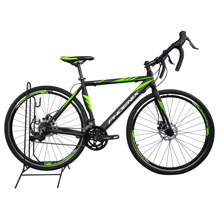 PHOENIX GRAVEL 700C BIKE BICYCLE Aluminium Youth Bike Navy Green