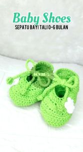 SEPATU RAJUT BAYI LUCU (0 - 6 Bln)