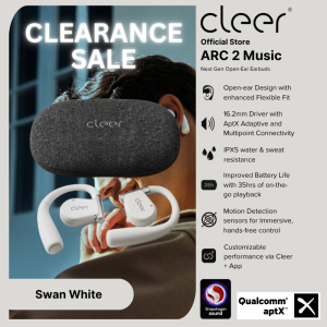 [12.12 ALL OUT SALE] Cleer ARC 2 Music Next Gen Open-Ear Earbuds