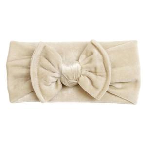 Bé gái nơ headbands mềm velets hairbands nơ ruy băng đàn hồi phụ kiện tóc băng buộc đầu co giãn mũ nón