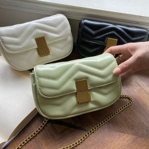 2026 NEW ARRIVAL Small stylish formal quilted shoulder sling small leather clutch bag detachable chain