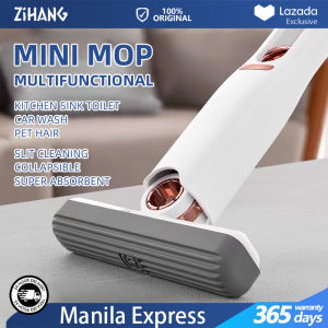 Multi Functional Mini Mop For Floor Kitchen Sink Toilet Car Wash Refrigerator Pet Hair Foldable And Easy To Store Easy To Clean