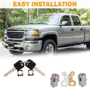 Convenient Door Lock Key & Clip set Metal Door Lock Key & Clip Set for Easy Access & Enhances Security for Vehicles