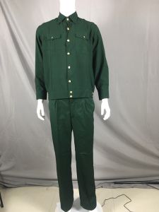 BỘ QUẦN ÁO XANH Ô LIU DÀI TAY