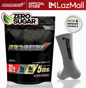 Promatrix7 whey protein blend Strawberry 5lbs with Sport Socks
