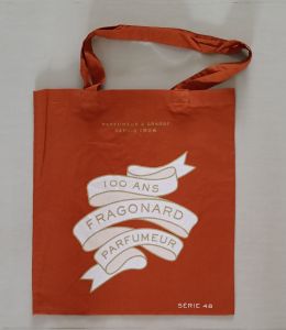 Limited Edition Fragonard 100 Anniversary Terraccota Medium Cotton Bag by Senteurs de Provence since 2004.