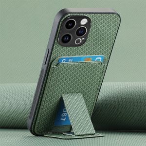 Phone Case for Xiaomi Redmi 13C 12C Note 13 12 Turbo 11 11s 10 10s 10T Pro Plus Max Back Casing Folding Bracket Card Slost Carbon Fibre Cover