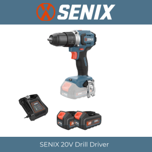 20V SENIX BRUSHLESS DRILL DRIVER - Cordless Power Tool for Drilling and Screwdriving