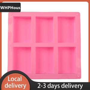 [COD] WHPHous Ship within 24 hours 6 Cell Rectangular Silicone Soap Mold For Homemade Decorative Soap Making Mould