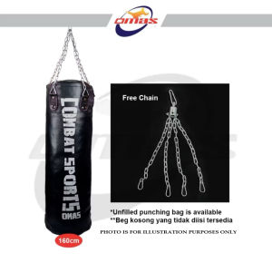 OMAS 160cm Sand bag Kick bag PVC Leather Boxing Bag Heavy Duty (Filled) Punching Bag TE2026C