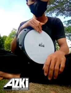 Darbuka 9 Inc Kaki Dua & Gef Mika Aha Percussion Fulset