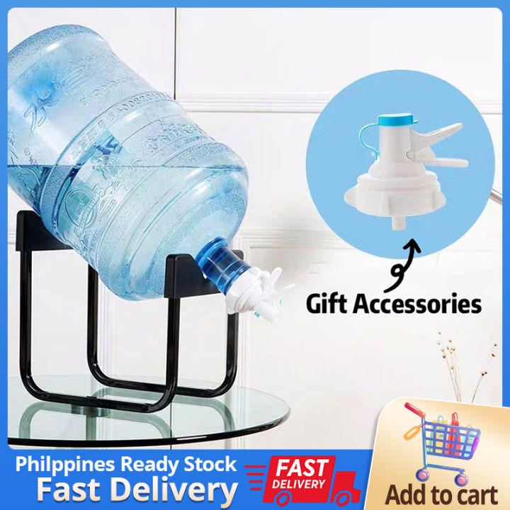 Water Dispenser Stand 2-5 Gallon Water Jug Holder Metal Plated