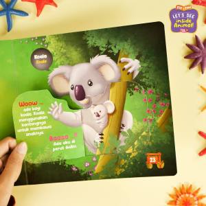Buku Dunia Hewan Anak Ziyadbooks Official 2 3 4 Tahun Flip Find Lets See Inside Animal