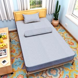 Eiyogen - Sprei Set 100x200cm Motif Polos Emboss Mewah Dan Elegan