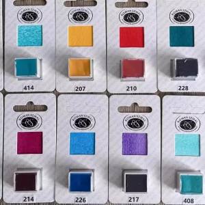 RS Artist Watercolor Half Pan Single Color Solid Pigment Refill Travel Portable Aquarelle Paint for Sketch Artist Art Supplies