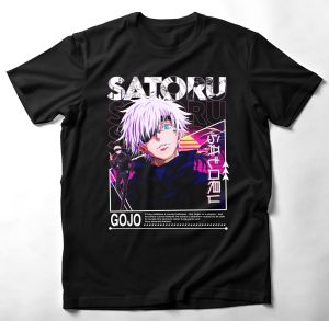 KurniaKaos T-Shirt Kaos Atasan Distro Motif GOJO SATORU bahan 24s
