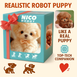 My Realistic Robot Puppy Electric Simulation Puppy Plush Toys Interactive Cute Dog Barking Walking Dog Toy Robot Puppy Plush Doll