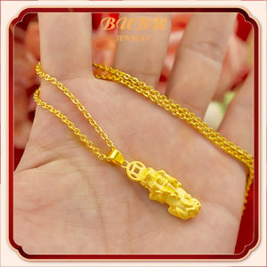 สร้อยคอจี้ปี่เซียะ ทองคำแท้ 99.9% (24K) น้ำหนักทอง 0.45-0.5 กรัม