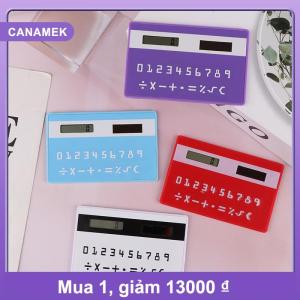 【CANAMEK】 Năng Lượng Mặt Trời 8 Chữ Số Máy Tính Sinh Viên Mini Máy Tính Xách Tay Mỏng Máy Tính Văn Phòng Phẩm Toán Học Đồ Chơi Trường Điện Tử Máy Tính