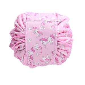 Magic Travel Pouch Cosmetic Bag Makeup Storage Lazy Drawstring Bag Waterproof [SG LOCAL STOCK]