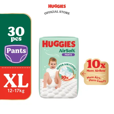 HUGGIES AirSoft Pants Diapers M46/L36/XL30/XXL24 (1pack)