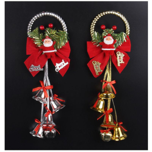 [COD] -1PCS Weroyal Christmas Jingle Bell Door Hangers with  for Christmas Decorations Ornaments