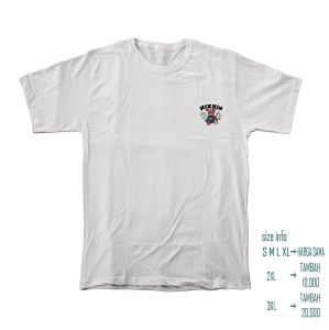 baju custom sablonan nixxin bear/hitam dan putih