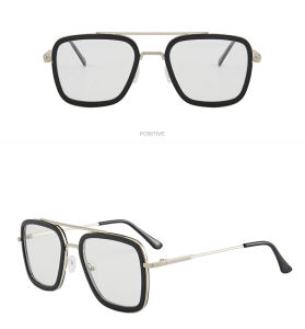 SUNYMALL Bảo Vệ Bức Xạ Kính Râm Nam Thời Trang Cầu đôi Kính Mắt Gọng Vuông Ngoài Trời điều Khiển Bóng Râm Kính Nam