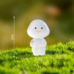 YOUSHI TOP Phát sáng trong bóng tối Tượng người nhỏ phát sáng Đồ thủ công bằng nhựa Hoạt hình Tượng người thu nhỏ Đồ trang trí cho người nhỏ Tự làm Tượng người đàn ông nhỏ Đồ trang trí cảnh quan siêu nhỏ