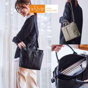 Tas Bahu Tote Bag Nilon Wanita Korean Style 2022 Tas Bahu Selempang Sling Bag (T4-003)