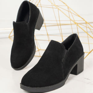 Plus Size WomenS Loafers New Spring Style WomenS Shoes Chunky Heel Round Toe Slip-On Ladies Flats