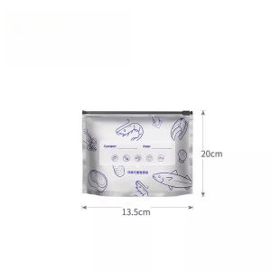 10Pcs/Bag New Aluminum Foil Food Bag Reusable Leakproof Freezer Stand Up Bag Fresh-keeping Freezer Safe Kitchen Fresh Bag