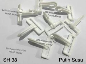 Cantolan / Kaitan Tas Plastik Putih Susu ( Isi 120 Pcs)