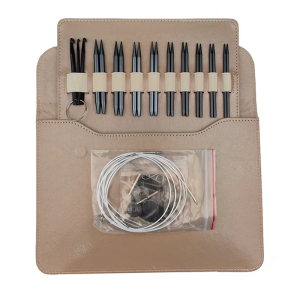 3.0mm-6mm Crochet Hook Set with Case and Accessories Interchangeable Circular Knitting Needle Set for Quilting