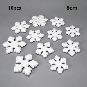 OUREAL 10pcs Trắng Bóng xốp đa mô hình Xốp polystyrene Làm thủ công Vật tư DIY Chất lượng cao. Đồ trang trí cho tiệc cưới/tiệc Giáng sinh.