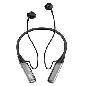 หูฟังไร้สายแบบแม่เหล็ก สำหรับออกกำลังกาย สายคอพกหูฟังแบบหูฟังแบบพกพา พร้อมไมโครโฟน บลูทูธ 5.3