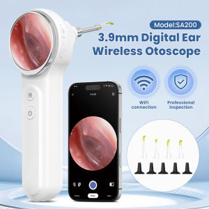 3.9mm Digital Ear Wireless Otoscope 1.85inch IPS Screen 1080P HD Smart Visual Endoscope Ear Camera Scope For Child Adults