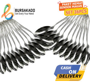 Paket Hemat 36pcs Sendok Makan Stainless - Kitchenware