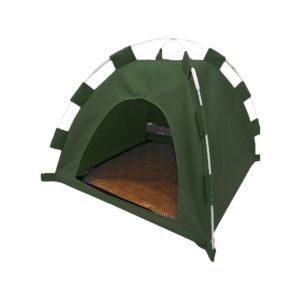 IIU Detachable Portable Pet Tent with Double-sided Mat Breathable Dog House Cat Bed Foldable Feral Cat Shelter Indoor