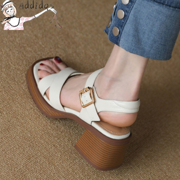 Kasut Perempuan Heel Sandal Sandals for Women Korean Style High