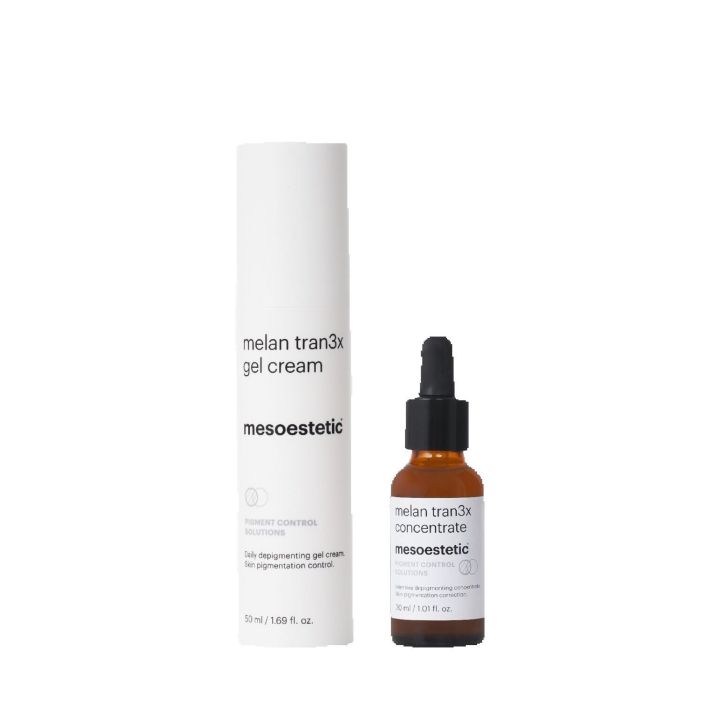 mesoestetic melan tran 3x แพ็คคู่   - ฟื้นบำรุงผิวสำหรับผู้ที่มีปัญหา ฝ้า กระ และ จุดด่างดำ