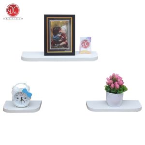 DEcTionS Ambalan Rak Dinding Minimalis 1 Set 3 Pcs Ujung Bulat untuk Dekorasi Pajangan Rumah