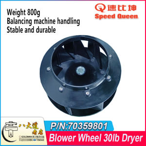 70359801 ASSY BLOWER 8.72 OD (T30) - SpeedQueen Huebsch IPSO Dryer 30lb Dryer TAOBAO